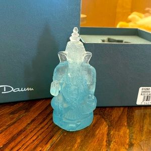 Bleu Crystal Ganesha by Daum